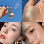 바디 하이라이터 스프레이 스프레이 글리터 펄 편광 스프레이 파우더 스프레이 팔 헤어 쇄골 신부 메이크업 무대 메이크업의 그림