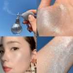 바디 하이라이터 스프레이 스프레이 글리터 펄 편광 스프레이 파우더 스프레이 팔 헤어 쇄골 신부 메이크업 무대 메이크업의 그림