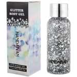 대형 스팽글 아이 섀도우 젤 리퀴드 글리터 무대 공연 학생 메이크업 실버 페인트 바디 스프레드 헤어 골드 펄의 그림