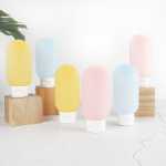 여행용 샴푸 디스펜서 병 호스 세트 스퀴즈 화장품 세안 샤워 젤 바디 로션 빈 병의 그림