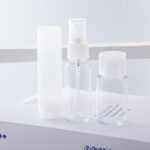 무무소/히비스커스 라이프 실리콘 코스메틱 바디 로션 여행용 디스펜서 병 7피스 클렌징 세트의 그림