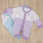 아기 양모 니트 옷 크롤링 옷의 그림