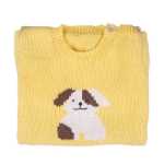 아기 양모 니트 옷 크롤링 옷의 그림