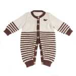 아기 양모 니트 옷 크롤링 옷의 그림