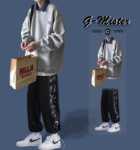 조수 남성의 잘 생긴 거짓 투피스 스웨터 남성 정장 봄과 가을 투피스 남성복 조수 전체 코디 세트의 그림