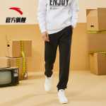 Anta KT 바지丨스웨트 팬츠 남성 스포츠 바지 여름 검은 느슨한 바지 캐주얼 클로저 드로 스트링 바지의 그림