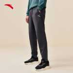 안티 두꺼운 벨벳 바지 丨 스포츠 패딩 스웨트 팬츠 남성 봄 니트 따뜻한 스포츠 레저 스트레이트 팬츠 바지의 그림