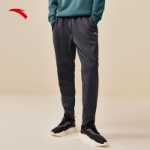 안티 두꺼운 벨벳 바지 丨 스포츠 패딩 스웨트 팬츠 남성 봄 니트 따뜻한 스포츠 레저 스트레이트 팬츠 바지의 그림