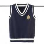 가을과 겨울 소년 양모 조끼 트렌드의 십대 양모 어깨 대학 스타일 니트 조끼 학생 민소매 점퍼의 그림