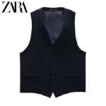 ZARA 뉴 남성복 슬림핏 수트 베스트 1564414 401의 그림