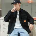 남성 캐주얼 긴팔 셔츠의 그림