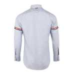 톰브라운 남성 캐주얼 스트라이프 옥스포드 롱 셔츠의 그림