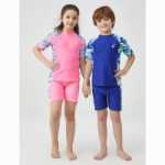 남아용 및 여아용 아동용 수영복 전문 수영 훈련용 원피스 수영복 중대형 아동용 스플릿 및 속건성 수영복의 그림