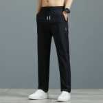 작업복 바지 남성 작업용 느슨한 작업 바지 비 자기 비 철 봄, 가을, 겨울 패딩 캐주얼 스웨트 팬츠의 그림