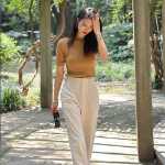 유니클로 여성용 워스트 메리노 울 골지 니트 스웨터의 그림