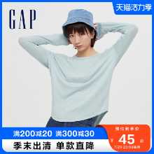 갭 여성 패션 라운드 긴 소매 티셔츠의 그림