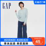 갭 여성 패션 라운드 긴 소매 티셔츠의 그림