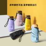 작고 편리한 태양 우산의 그림