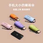 작고 편리한 태양 우산의 그림