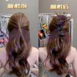 깃털 셔틀콕 헤어 클립의 그림