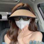 선 스크린 모자 여성용의 그림