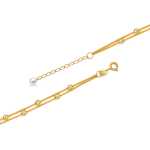 밀레니엄 주얼리 18K 골드 라운드 비즈 발찌의 그림