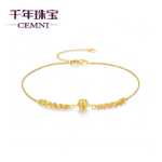 18K 옐로우 골드 팔찌 발찌의 그림