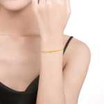 18K 옐로우 골드 팔찌 발찌의 그림