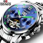 남성용 자동 기계식 시계의 그림