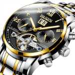 남성용 자동 기계식 시계의 그림