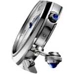 교체 용 까르띠에 시계 블루 다이아몬드  다이아몬드 액세서리의 그림