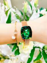 숙녀 패션 석영 시계의 그림