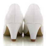 싱글 슈즈 여성 가죽 신발 블랙 하이힐 여성 커리어 미디엄 청키 힐 인터뷰 정장 작업화 여성 빅 야드 스몰 화이트 슈즈의 그림