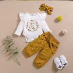 고품질 3 피스 아기 소녀 옷 세트 신생아 아동 의류의 그림