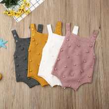 봄 신생아 ♫ 의류 아기 소년 소녀 니트 롬퍼의 그림