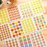 모든 핫 스탬핑 어린이 보상 스티커 스티커 100장의 그림