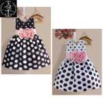 여자 어린이 어린이 아기 드레스 여름 드레스 면 옷의 그림