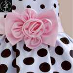 여자 어린이 어린이 아기 드레스 여름 드레스 면 옷의 그림