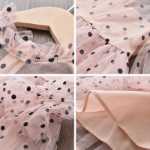 .여자 어린이 드레스 여름 핑크 드레스 어린이 옷 V의 그림