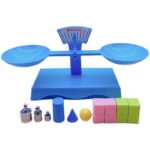 어린이 과학 측정 교구 팔레트 저울 눈동자 퍼즐 교육 과학 인기 물리학 지렛대 작은 실험의 그림