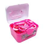 어린이 작은 의사 장난감 세트 소녀 의료 키트 아기 역할 놀이 주사 소년 놀이 집 청진기의 그림