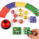 재미있는 얼굴 변경 루빅스 큐브 퍼즐 어린이 부모-자식 상호 작용 논리적 사고 훈련 장난감 퍼즐 데스크탑 게임의 그림