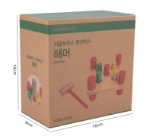 어린이 타악기 테이블 타악기 더미 음악 해머 박스 타악기 전단지 게임 아기 조기 교육 몬테소리 교구 유익한 지적 장난감의 그림