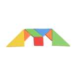 유치원 과학 실험 DIY 과학 및 기술 소규모 생산 어린이 놀이 교구 STEAM 재료 수제 직소 퍼즐 탱그램의 그림