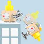 아기 바쁜 보드 어린이 바쁜 몬테소리 흥미 지혜 조기 학습 2세 3세 몬테소리 교구 1세 잠금 해제 장난감 블록의 그림