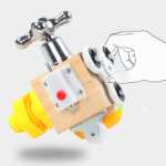 아기 바쁜 보드 어린이 바쁜 몬테소리 흥미 지혜 조기 학습 2세 3세 몬테소리 교구 1세 잠금 해제 장난감 블록의 그림