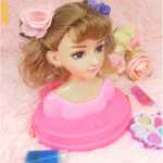 어린이 메이크업 장난감 세트 퍼즐 3 ~ 6 세 소녀 메이크업 유치원 빗질 머리 미용 공주 인형 모델의 그림