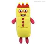 숫자 블록 봉제 인형 인형 숫자 블록 어린이를위한 장난감 수학 계몽 애니메이션 교구의 그림