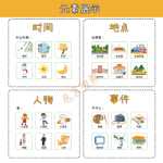 유치원 중대형 학급 언어 영역 주사위 굴리기 장면 스토리텔링 영역 유아 퍼즐 홈메이드 놀이 및 교구 자료의 그림