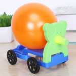 학생 과학 실험 풍선 반동 자동차 어린이 과학 기술 소규모 생산 소규모 발명 DIY 재료 패키지 학습 및 교육 보조 도구의 그림